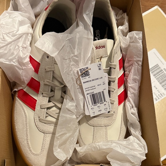 Adidas Men's Sneakers in White and Red - Picture 2 of 4